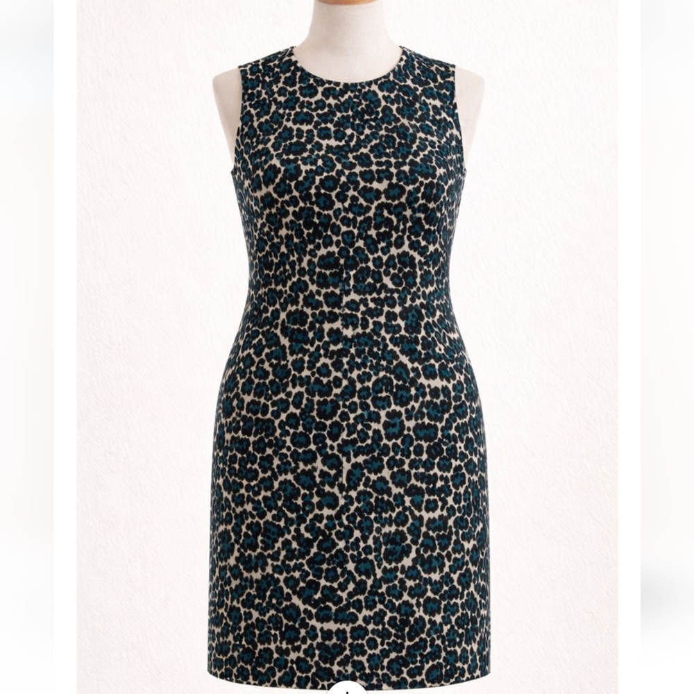 NWT J. CREW FACTORY ANIMAL PRINT DRESS SIZE 6